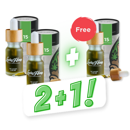 3 POR 2 - 15% aceites de CBD