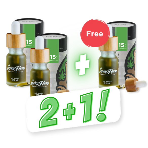 3 POR 2 - 15% aceites de CBD