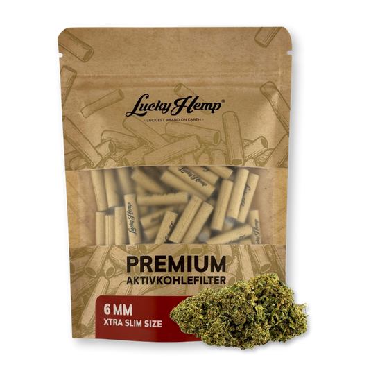 Filtro de carbón activado Lucky Hemp® Extra Slim