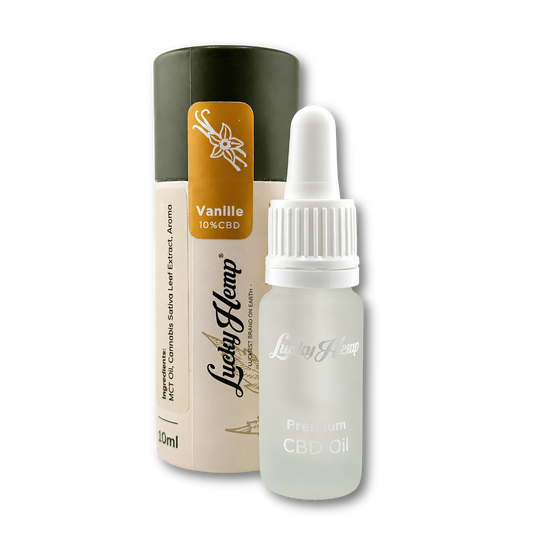 Aceite de CBD de vainilla 10%.
