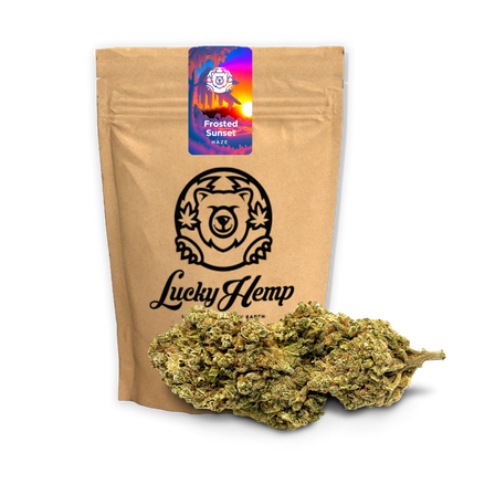 Frosted Sunset eco pack flowers Lucky Hemp   